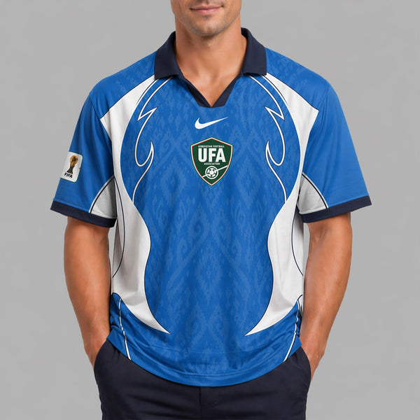 Uzbekistan World Cup 2026 Collar Soccer Jersey PVT01