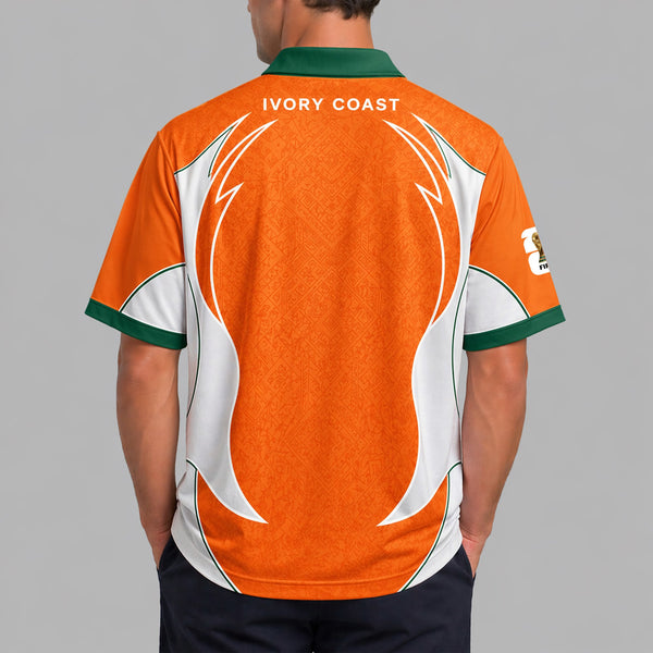 Ivory Coast World Cup 2026 Collar Soccer Jersey PVT01