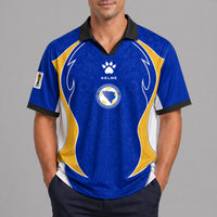 Bosnia and Herzegovina World Cup 2026 Collar Soccer Jersey PVT01