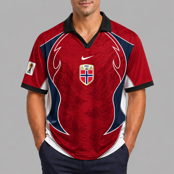 Norway World Cup 2026 Collar Soccer Jersey PVT01