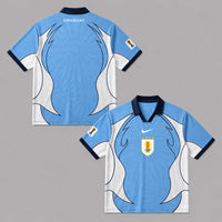 Uruguay World Cup 2026 Collar Soccer Jersey PVT01