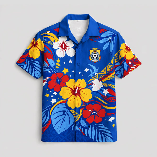 DR Congo World Cup 2026 Floral Hawaiian Shirt PVT02