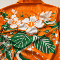 Ivory Coast World Cup 2026 Floral Hawaiian Shirt PVT02