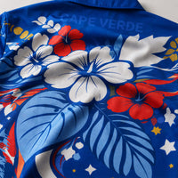 Cape Verde World Cup 2026 Floral Hawaiian Shirt PVT02