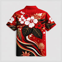 Egypt World Cup 2026 Floral Hawaiian Shirt PVT02