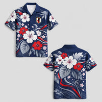 Japan World Cup 2026 Floral Hawaiian Shirt PVT02