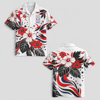 South Korea World Cup 2026 Floral Hawaiian Shirt PVT02