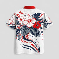 Croatia World Cup 2026 Floral Hawaiian Shirt PVT02