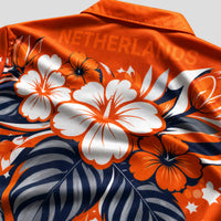 Netherlands World Cup 2026 Floral Hawaiian Shirt PVT02