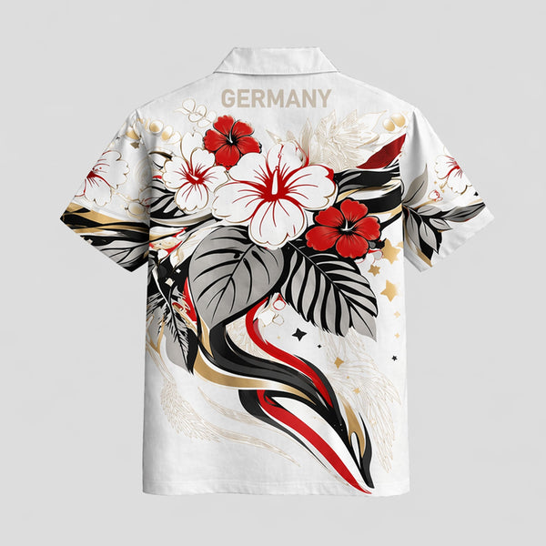 Germany World Cup 2026 Floral Hawaiian Shirt PVT02