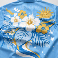 Uruguay World Cup 2026 Floral Hawaiian Shirt PVT02
