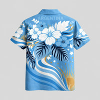 Argentina World Cup 2026 Floral Hawaiian Shirt PVT02