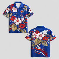 Haiti World Cup 2026 Floral Hawaiian Shirt PVT02