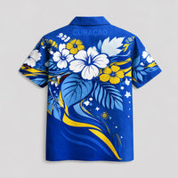 Curaçao World Cup 2026 Floral Hawaiian Shirt PVT02