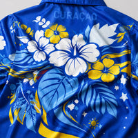 Curaçao World Cup 2026 Floral Hawaiian Shirt PVT02