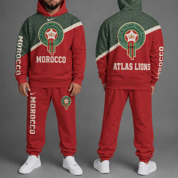 Morocco World Cup 2026 Hoodie Jogger Set PL001