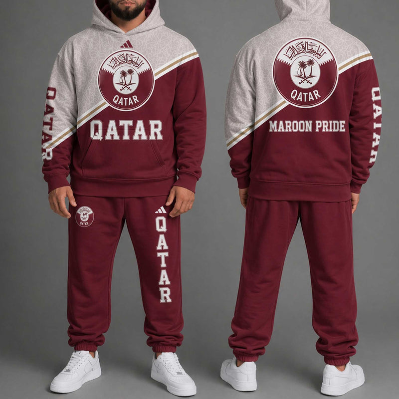 Qatar World Cup 2026 Hoodie Jogger Set PL001
