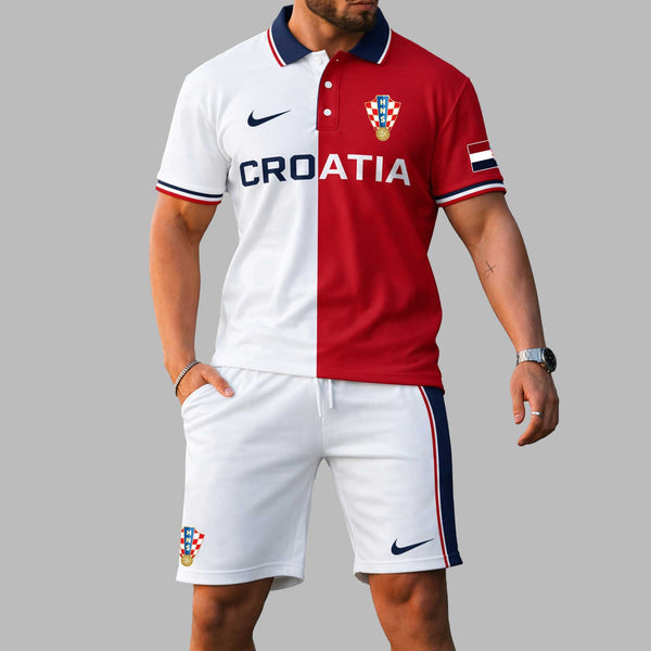 Croatia 2026 World Cup Polo Short Set PL004