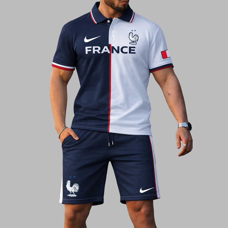 France 2026 World Cup Polo Short Set PL004