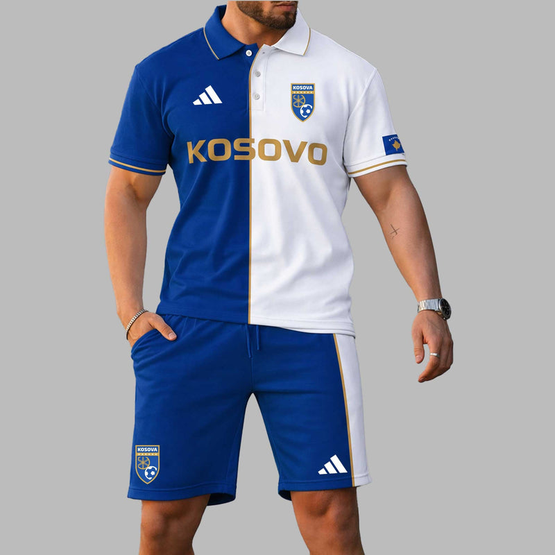 Kosovo 2026 World Cup Polo Short Set PL004