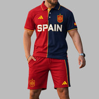 Spain 2026 World Cup Polo Short Set PL004