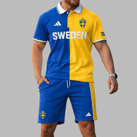 Sweden 2026 World Cup Polo Short Set PL004