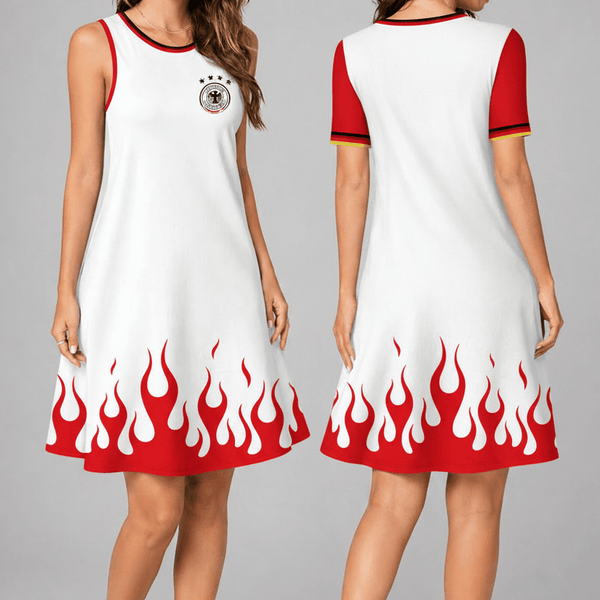 Germany World Cup 2026 Summer Dress Flame Dress