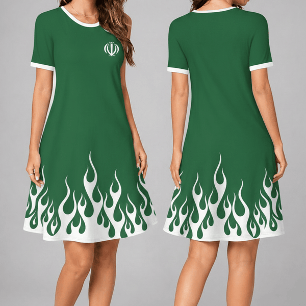 Iran World Cup 2026 Summer Dress Flame Dress