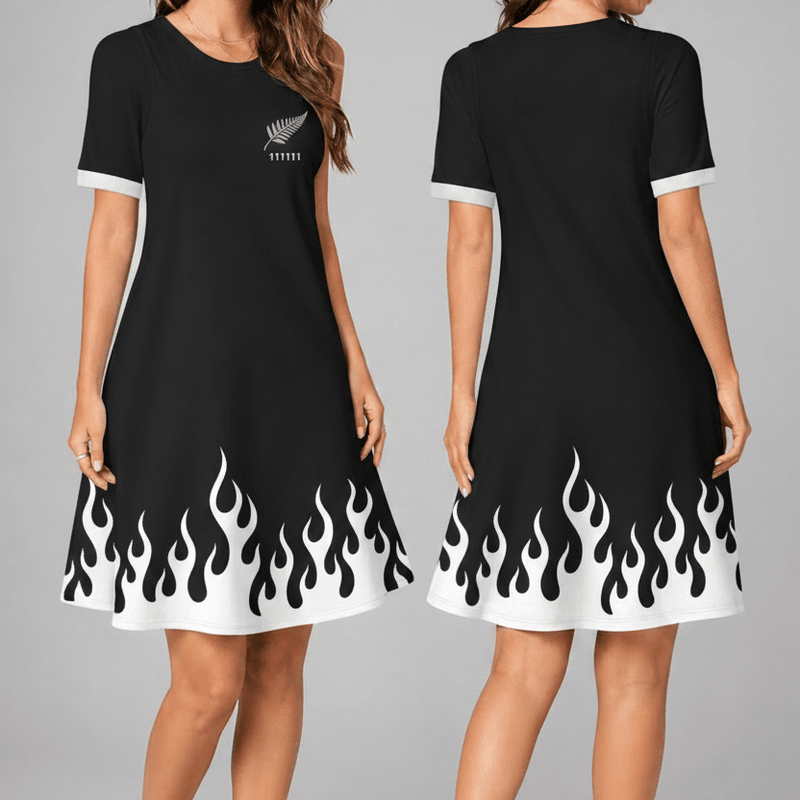 New Zealand World Cup 2026 Summer Dress Flame Dress