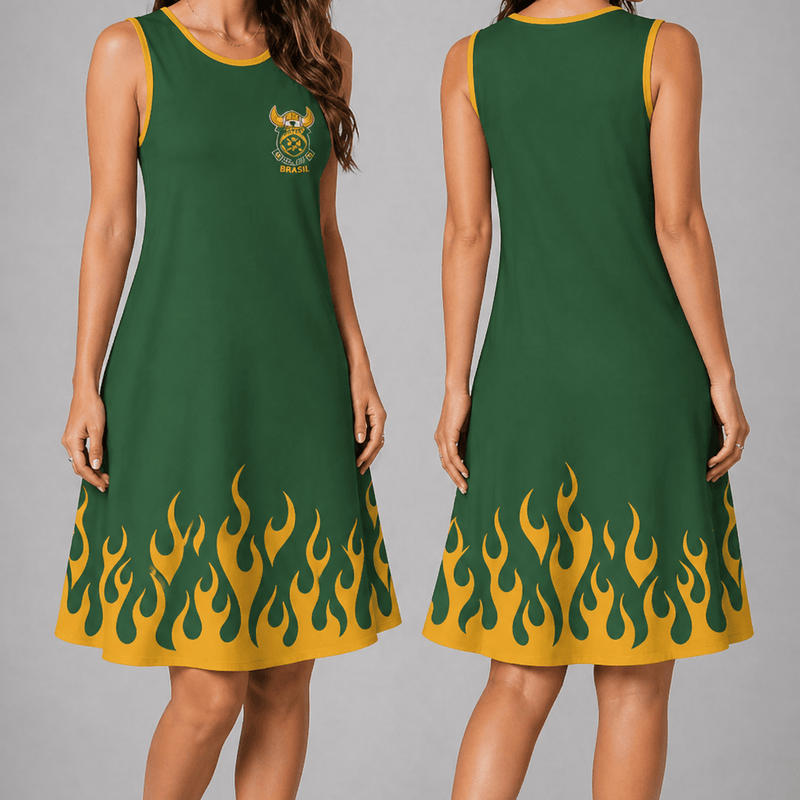 South Africa World Cup 2026 Summer Dress Flame Dress