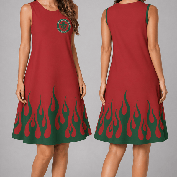 Morocco World Cup 2026 Summer Dress Flame Dress