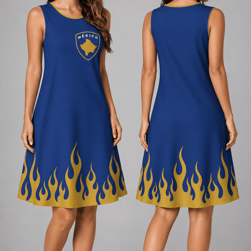 Kosovo World Cup 2026 Summer Dress Flame Dress