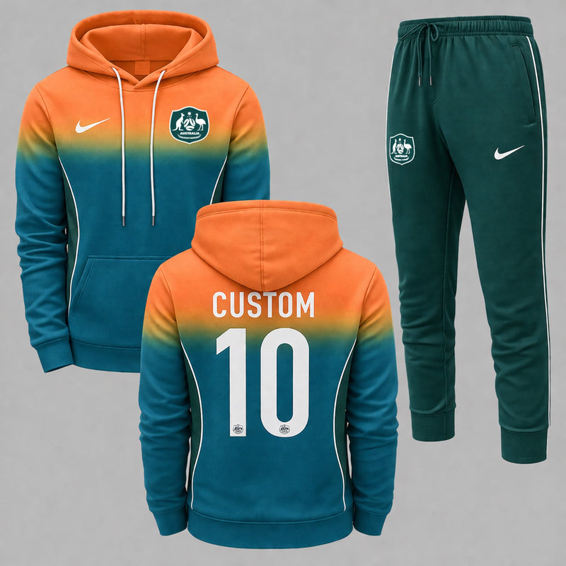 Australia 2026 World Cup Away Hoodie Jogger Set PVT03