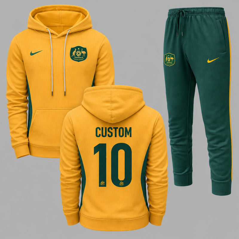 Australia 2026 World Cup Home Hoodie Jogger Set PVT03