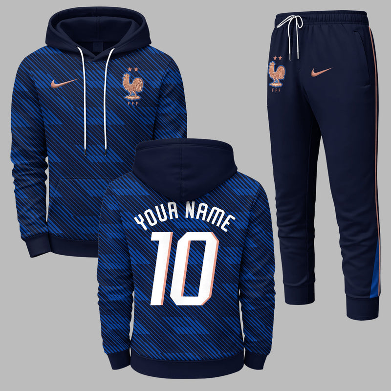 France 2026 World Cup Home Hoodie Jogger Set PVT03