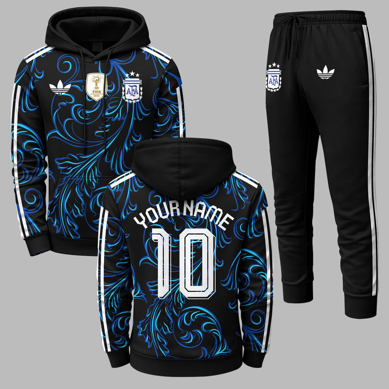 Argentina 2026 World Cup Away Hoodie Jogger Set PVT03