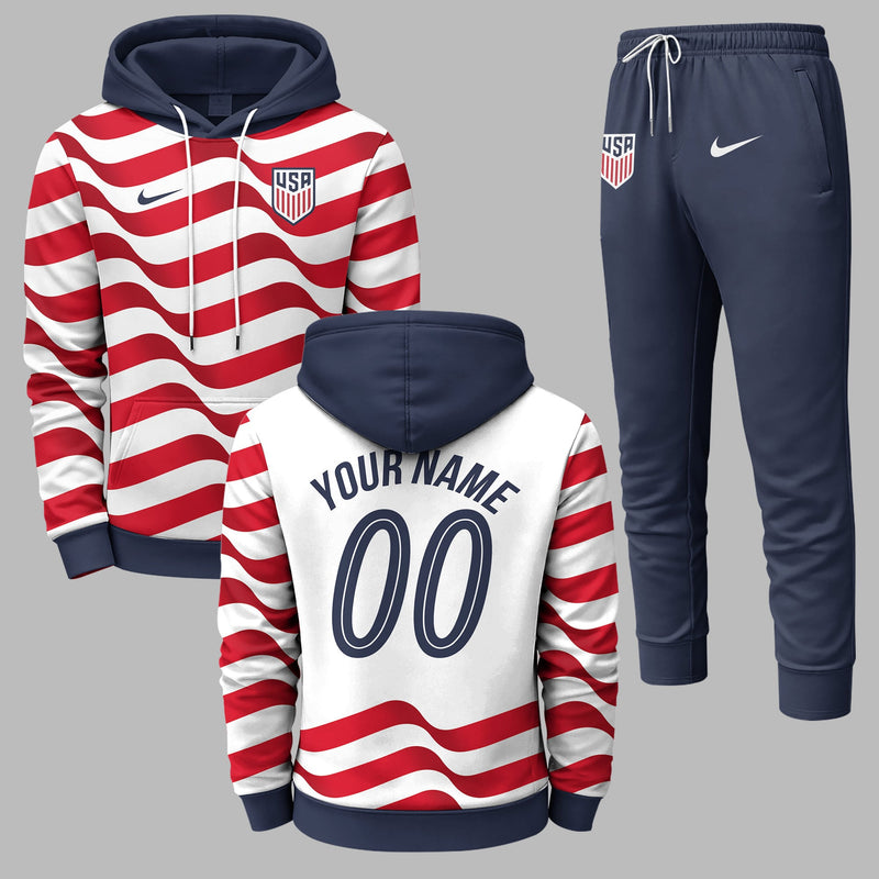 United States 2026 World Cup Home Hoodie Jogger Set PVT03