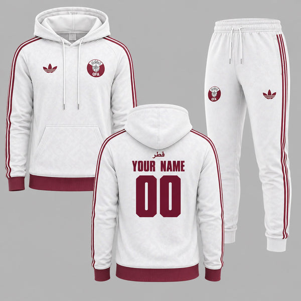 Qatar 2026 World Cup Away Hoodie Jogger Set PVT03