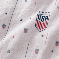 USA Soccer Team Minimalist Women Linen Shirt