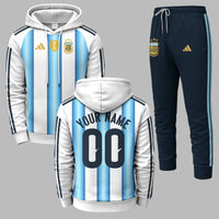 Argentina 2026 World Cup Home Hoodie Jogger Set PVT03