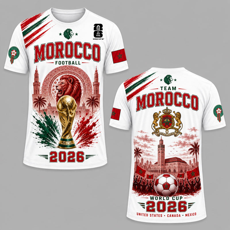 Morocco World Cup 2026 Premium T-Shirt PVT011