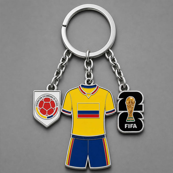 Colombia World Cup 2026 Keychain