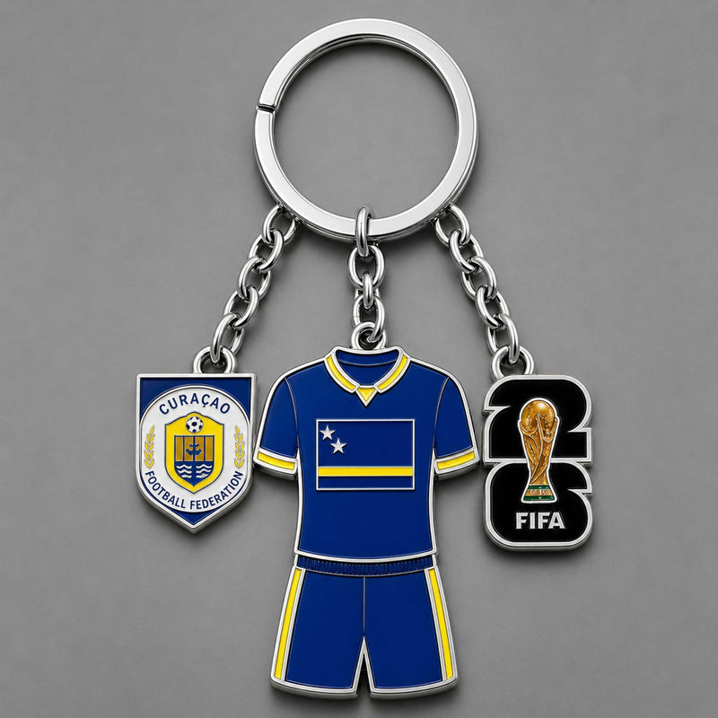 Curaçao World Cup 2026 Keychain