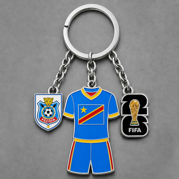 DR Congo World Cup 2026 Keychain