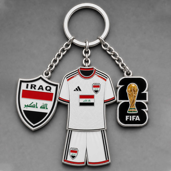 Iraq World Cup 2026 Keychain
