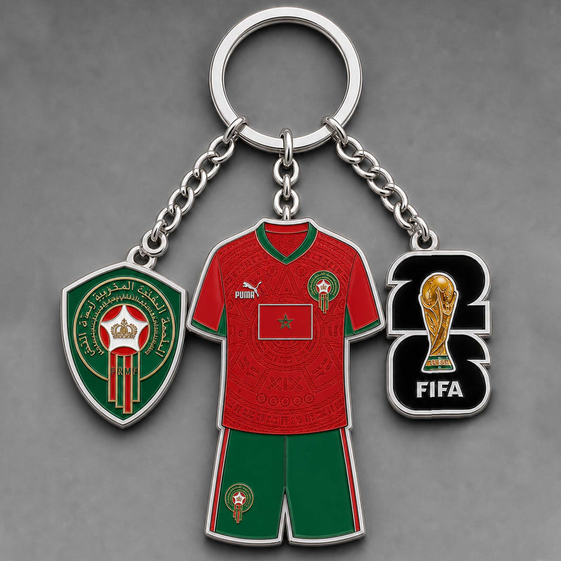 Morocco World Cup 2026 Keychain
