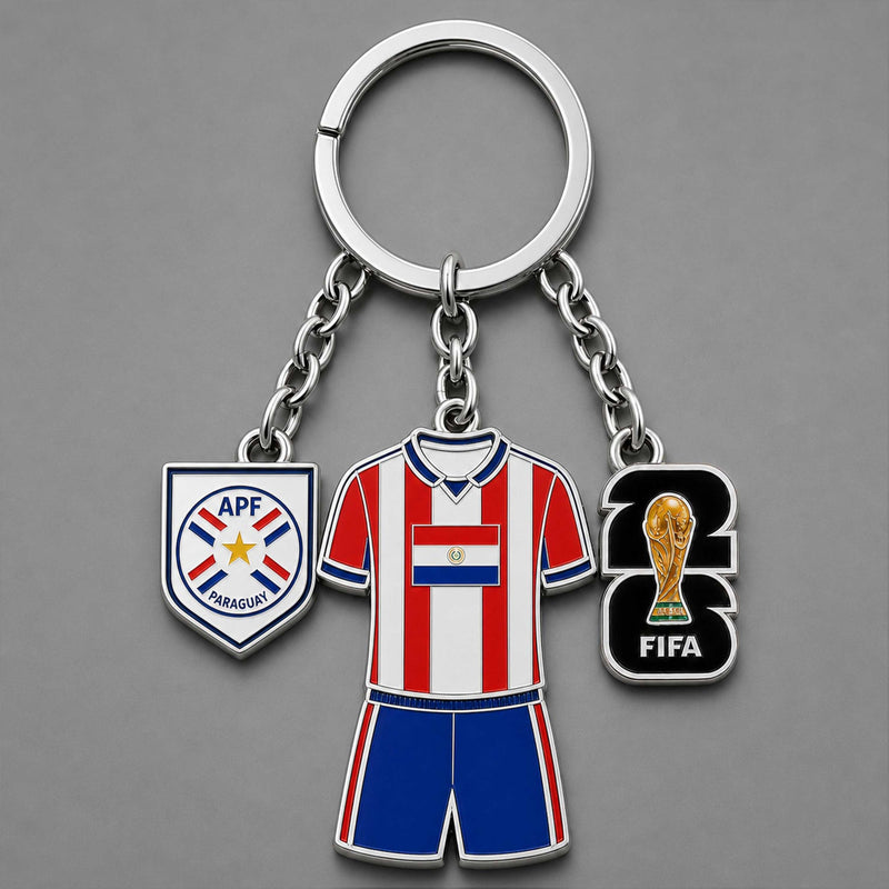 Paraguay World Cup 2026 Keychain