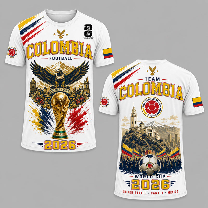 Colombia World Cup 2026 Premium T-Shirt PVT011