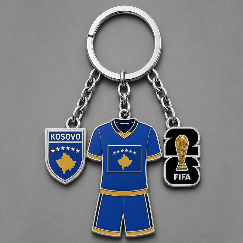 Kosovo World Cup 2026 Keychain