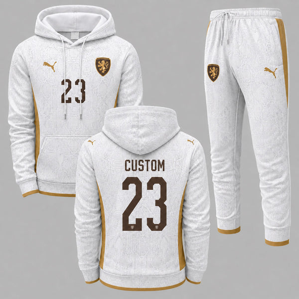 Czech Republic 2026 World Cup Away Hoodie Jogger Set PVT03